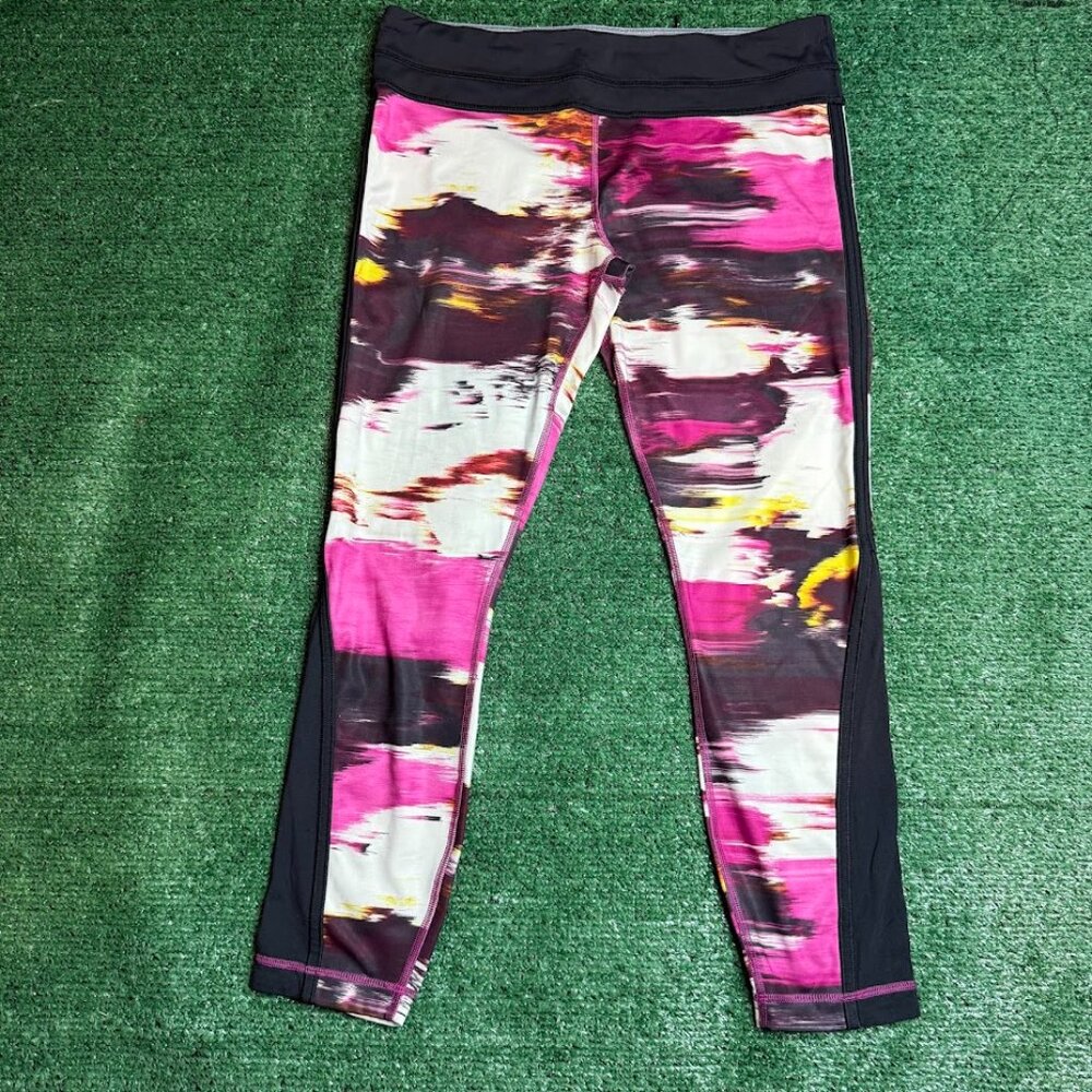 Lululemon Pace Tight Full-On Leggings Pants Pink Sunset Size 10 Yoga Gym Running